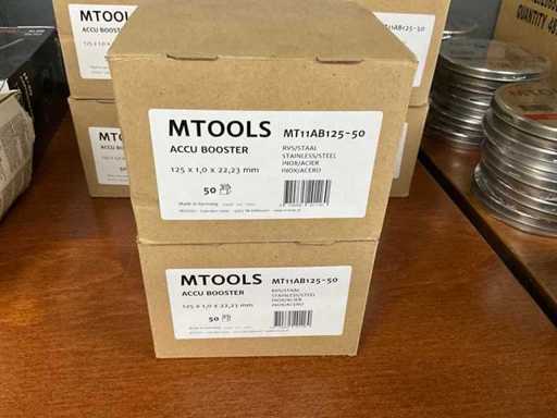 MTools 125x1.0x22mm Lot Stainless Steel Cutting Discs (100x)