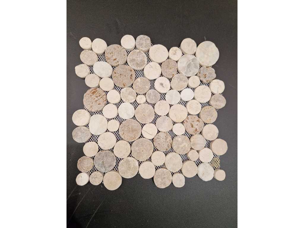 10m2 coins mix cream, sunset brown, onyx