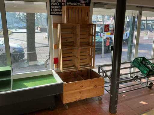 Crates display furniture