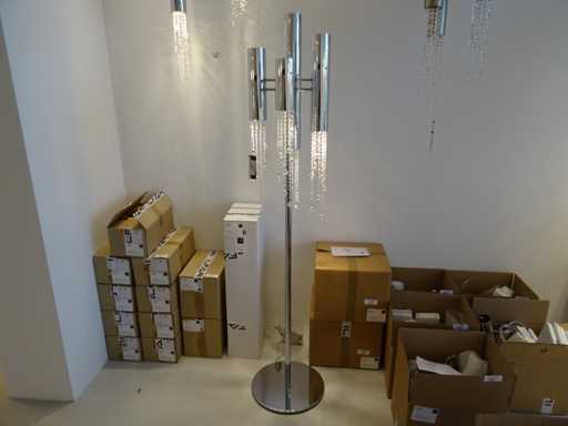 Ilfari - Sexy crystals F4+4 - Vloerlamp