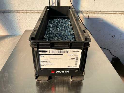Würth 11,66 kg Vis cylindrique M6 x 16 dans boîte empilable
