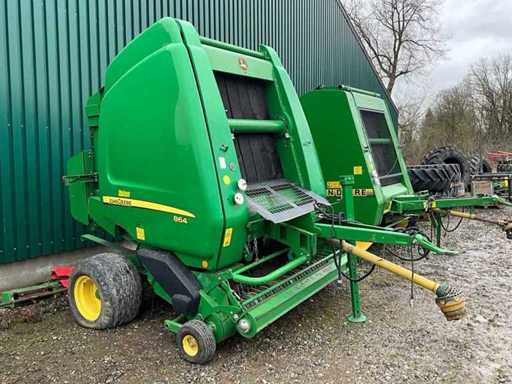 2009 John Deere 864 Roto flow Ronde Balenpers