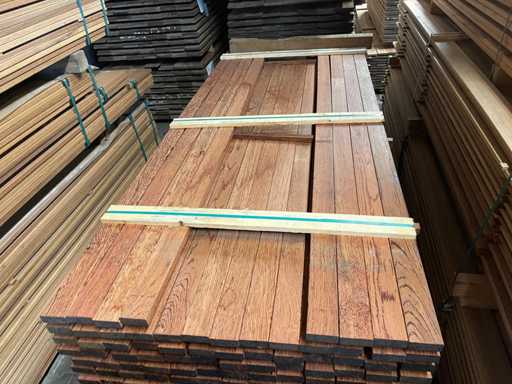 Walaba slats planed 2450x70x27mm (102x)