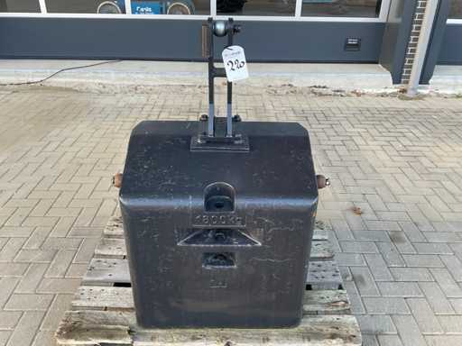 Cast Iron Front Weight, "1800kg"