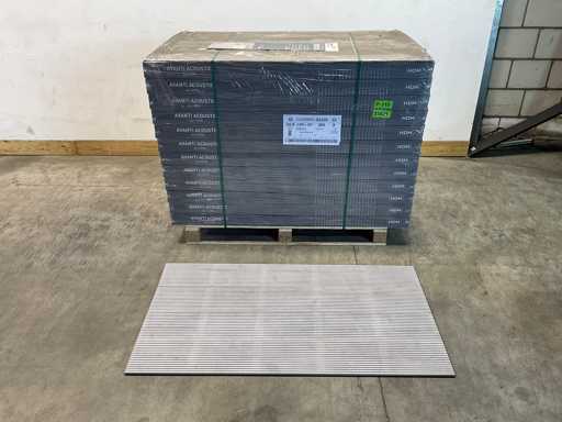  26,7 m² HDM Akustik-Wandpaneele - Betongrau - 138,8x20,1 cm