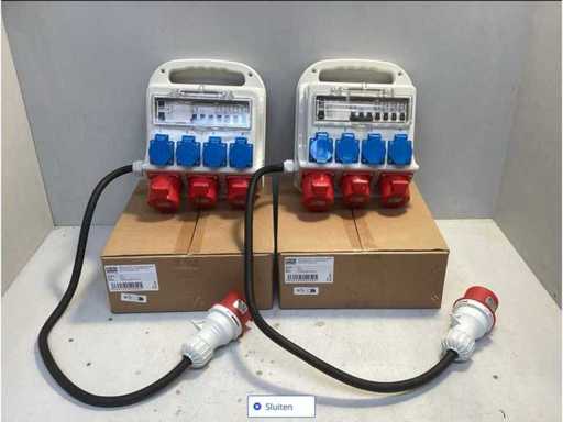 HBM 3 x 400 Volt en 4 x 230 Volt Verdeelblok - Randaarde