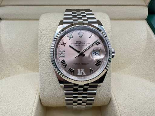 Rolex Datejust 36 126234 | Pink Dial With Diamonds | Jubilee | 2026 | Unworn
