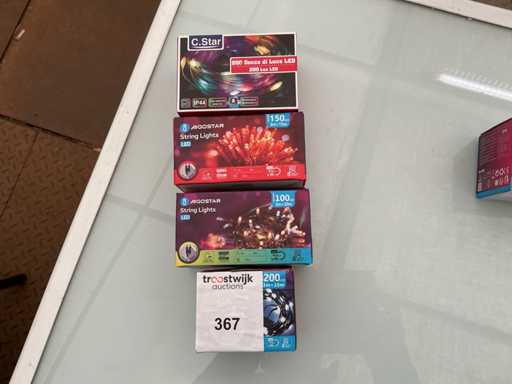 C.Star+ Aigostar. Innen- / Außenbereich, Weihnachts-LED-Beleuchtung. (4-fach)