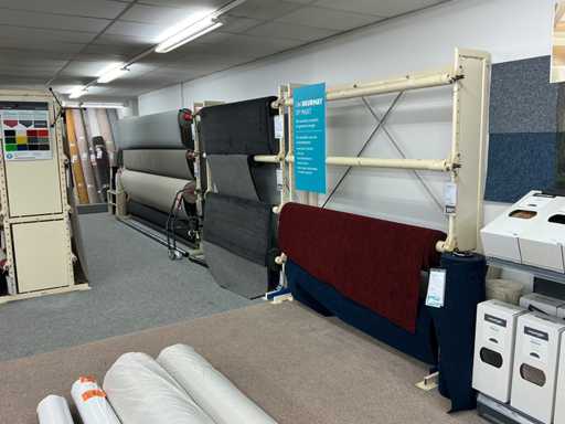 Wandstelling voor vloerbedekkingrollen (5x)