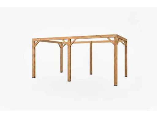 Gazebo comprenant la canopée 5x2,5 m