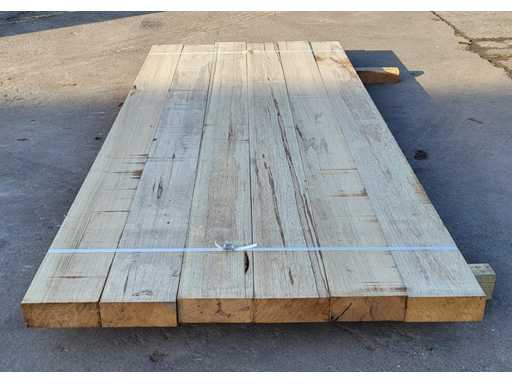 6x Afrikaans Eiken 60 x 155mm, lengte 215 cm