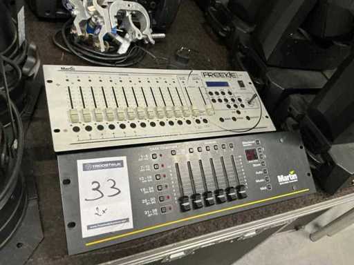 Tables de mélange de lampes Martin diverses (2x)