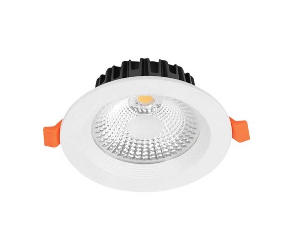 10 x Spot COB 15W - LED - Recessed - round - 6500K (daylight)