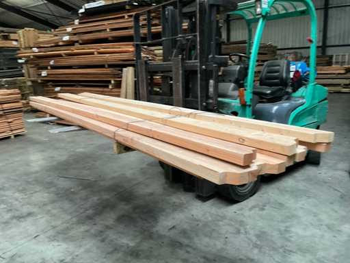 Vuren balk geschaafd - 330x12x4,5 cm (9x)