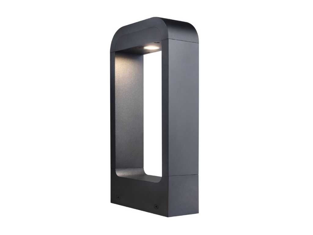 10 x 7W LED zand zwart Tuinlamp 30cm warm wit