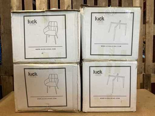Kick - Nova - Sedia da pranzo (4x)