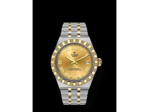 Tudor Royal | Acier | Or jaune | Cadran romain en or | Non porté | 2026