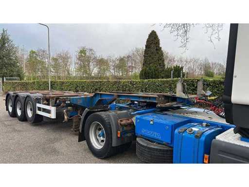 2006 Pacton T3-010 Multi Container Chassis – 3x Extendable – BPW Eco Plus – 45 Ft High Cube