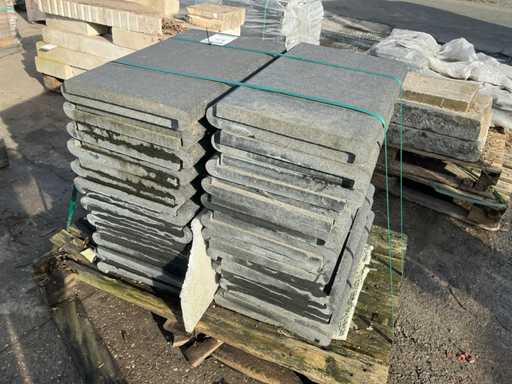 Panneau de piscine en granit 26,4 lm