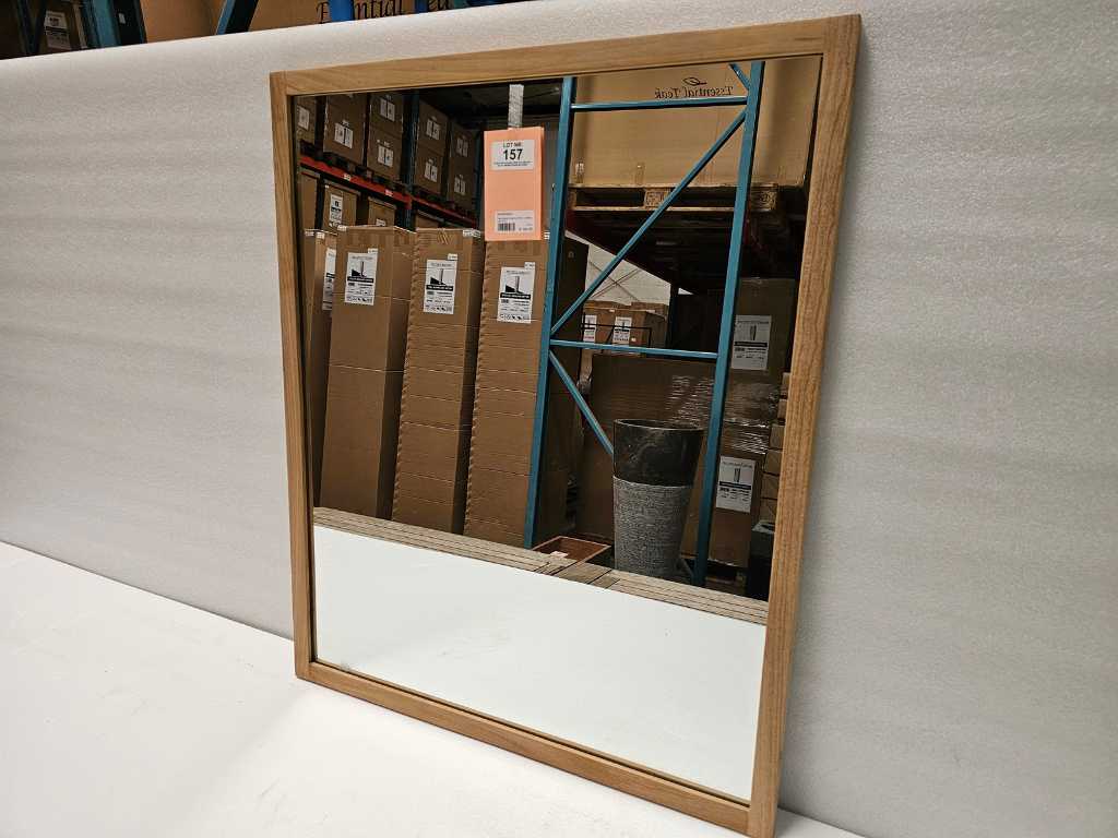 Essential Teak Mirror 70 x 3 x H90cm with Frame 3cm