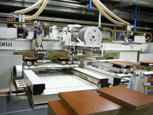 MORBIDELLI - HP 4618 - Centro de mecanizado anidado CNC con banda de bordes integrada - 2005