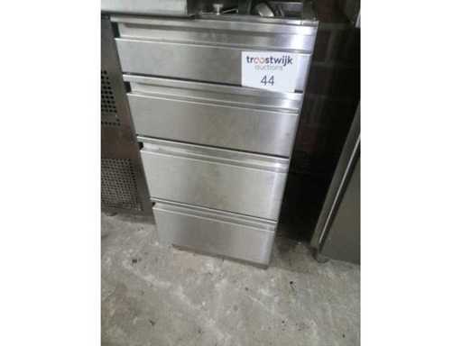 Stainless steel drawer block with 4 drawers