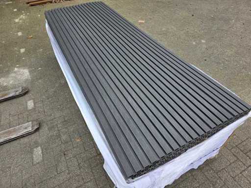 Verbundfassadenverkleidung Rhombusprofil anthrazit (135x)