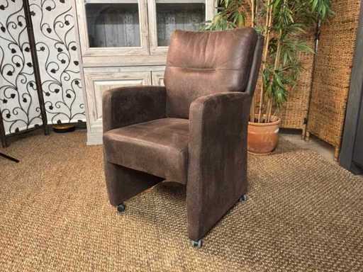 Verrijdbare leren Fauteuil