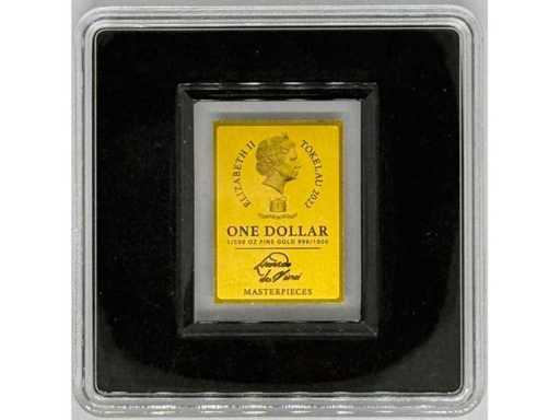 Gold 999 (1/500 oz) – 3000 Francs CFA "Coca-Cola – Always Coca-Cola" Coin Bar – Republic of Chad – 16 × 22.4 mm