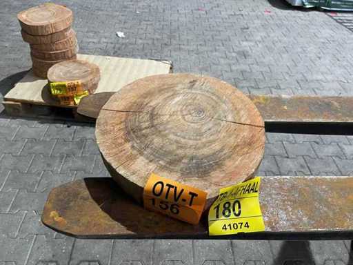 Tarcza z palisandru, grubość 70 mm, Ø 400 mm