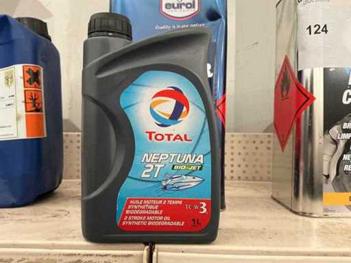 Totale, capacità 1 litro 2 T Olio motore (8x)