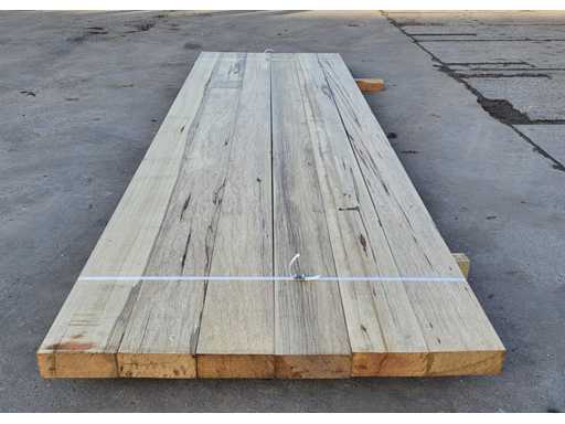 6x Afrikaans Eiken 60 x 155 mm, lengte 305 cm 