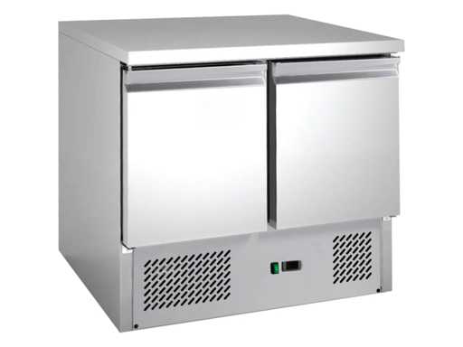 AFI Collin Lucy - Saladette professional fridge with 2 stainless steel doors and worktop - Refrigerated
