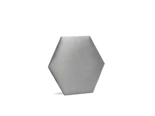 Klimex – Luxussamtstoff Hexagon Grau – Wandverkleidung