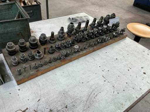 Assortiment van verschillende gereedschapshouders / collethouders