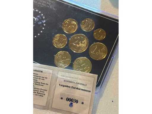 Gold Plated Euro Coins San Marino