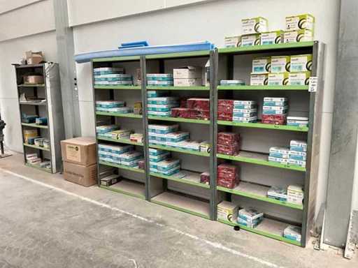 Charge verschiedener Sandpapiere