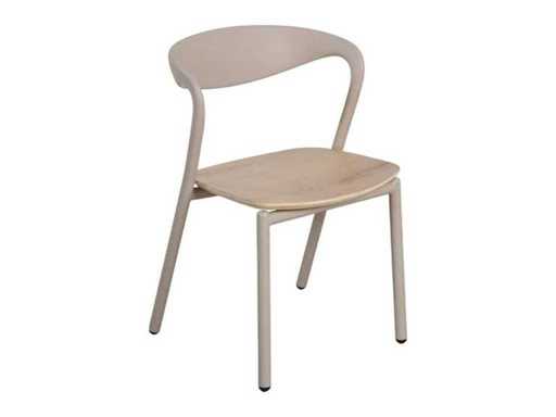 fonQ – Aera Esssessel – Natur- / Hellgrau – Esssessel (6x)