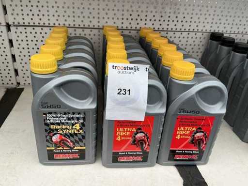 Denicol Hubraum 1 Liter SAE 5W50 + 15W50 Verschiedene Motoröl (17x)