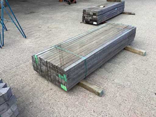 Azobè Hardhouten paal 50x50x2000mm (82x)