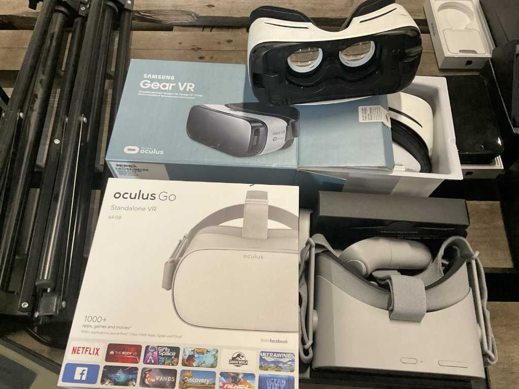 various VR headsets