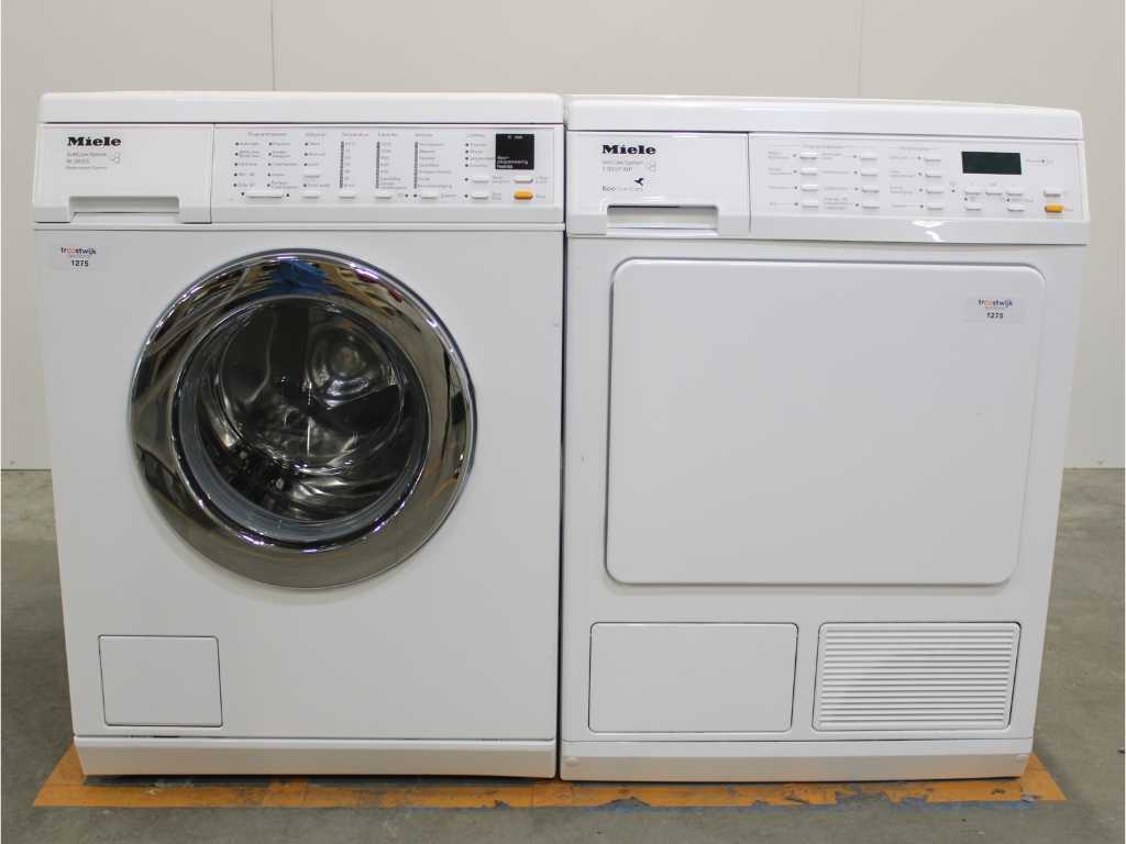 W 3833 Sistem SoftCare Mașină de spălat & Miele T 8937 WP SoftCare System Uscător EcoComfort
