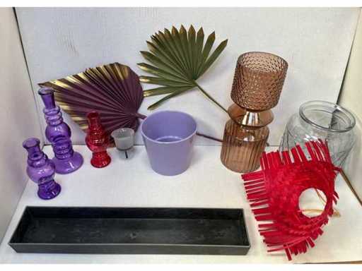 Various packaging material, garden furniture and garden decoration