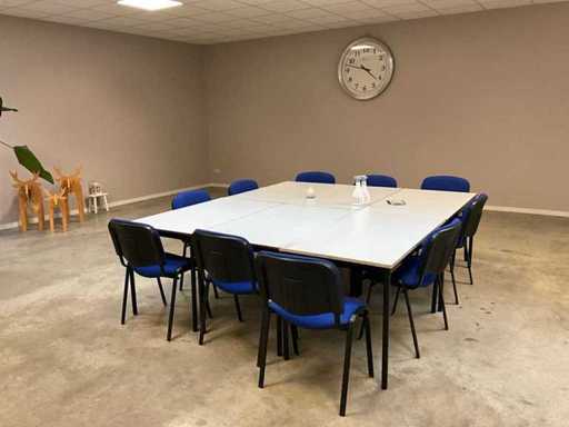 Canteen tables, chairs and decoration