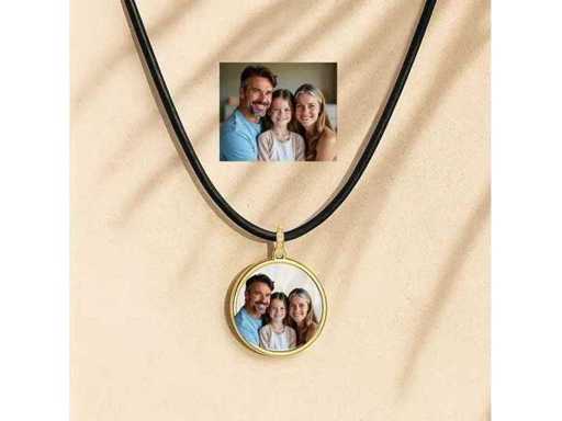 Personalized Photo Pendant - custom any photo or picture on Elegant 925 Sterling Silver Heart Pendant