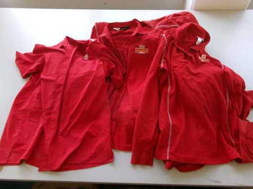 Royal Mail Shirt Mix, red, used (R12) (54x)