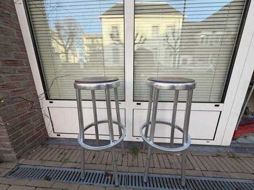 Aluminium/Hout - Barkrukken (5x)