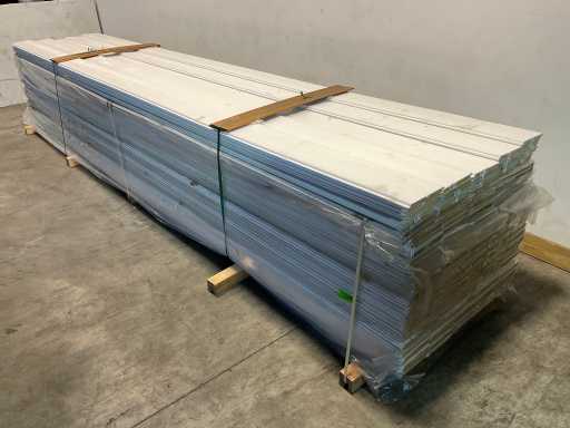 Tavola ribate in abete bianca spruzzata 500x19.5x1.8 cm (50x)
