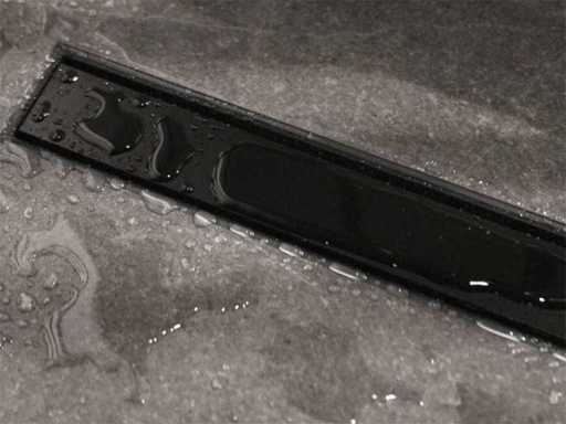 EasyDrain Shower Drain 70cm noir mat