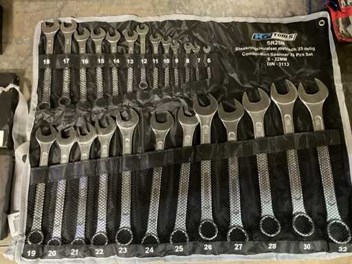 XPTools SR 25M Spanner and ring wrench set